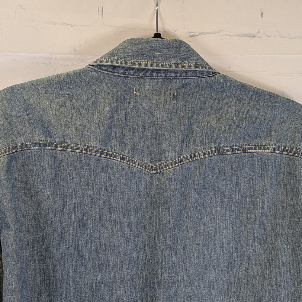 Hollister Light Blue Denim Shirt - Picture 6 of 7